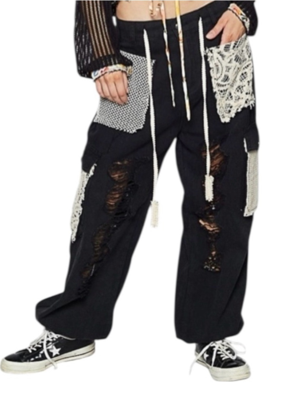 POL Black Jeans with Branded Waist Label